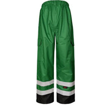 Load image into Gallery viewer, GSS 6816- Forest Green High Visibility Rain Pants | Front View