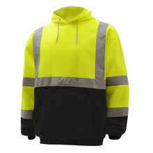Load image into Gallery viewer, GSS 7001 - Safety Green ANSI Class 3 Sweatshirt | Front Left View