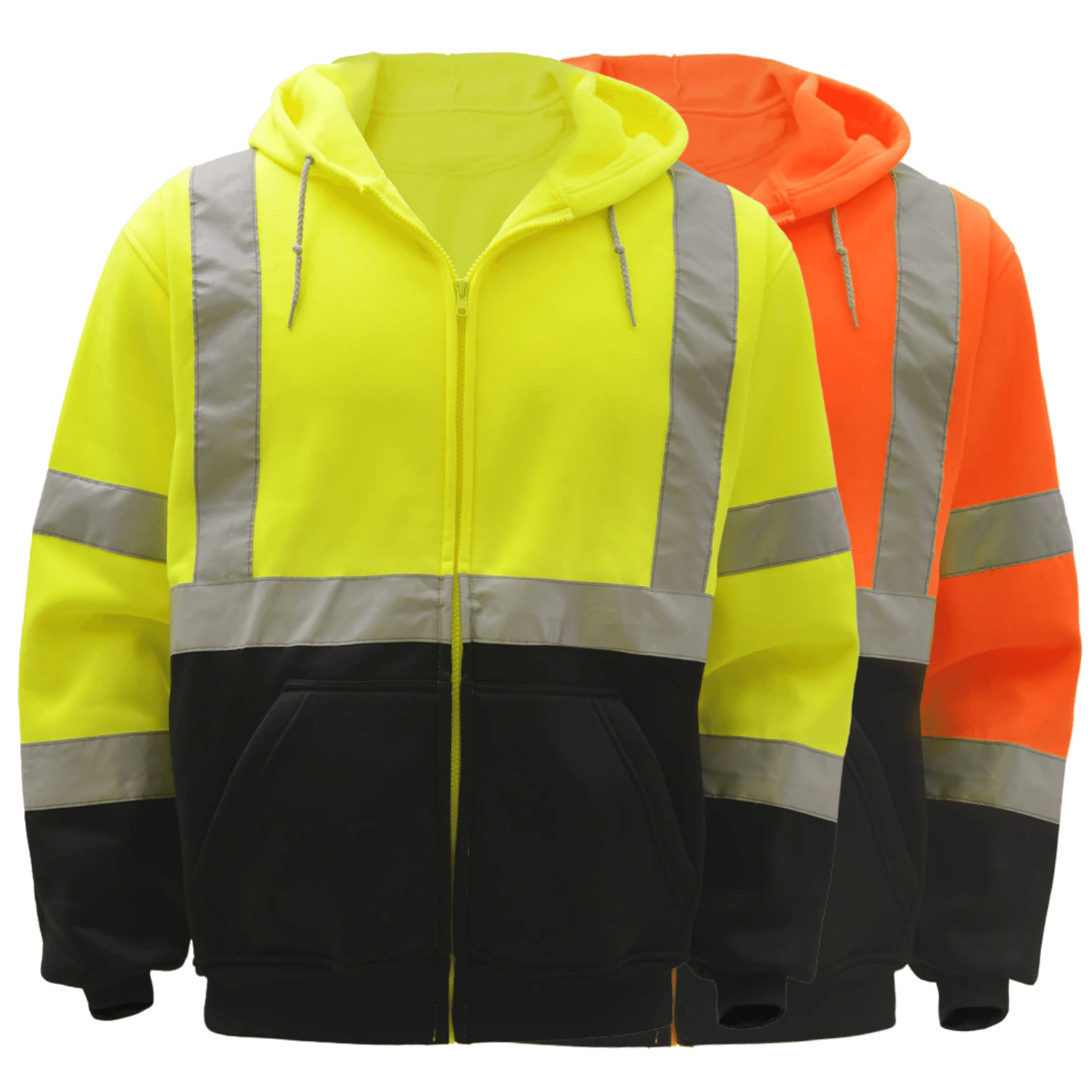 GSS 7003/7004 Zipper Front High Visibility Sweatshirt | Hi-Viz.com