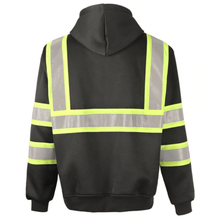 Load image into Gallery viewer, GSS 7007 - Black ANSI Class 3 Sweatshirt | Back View