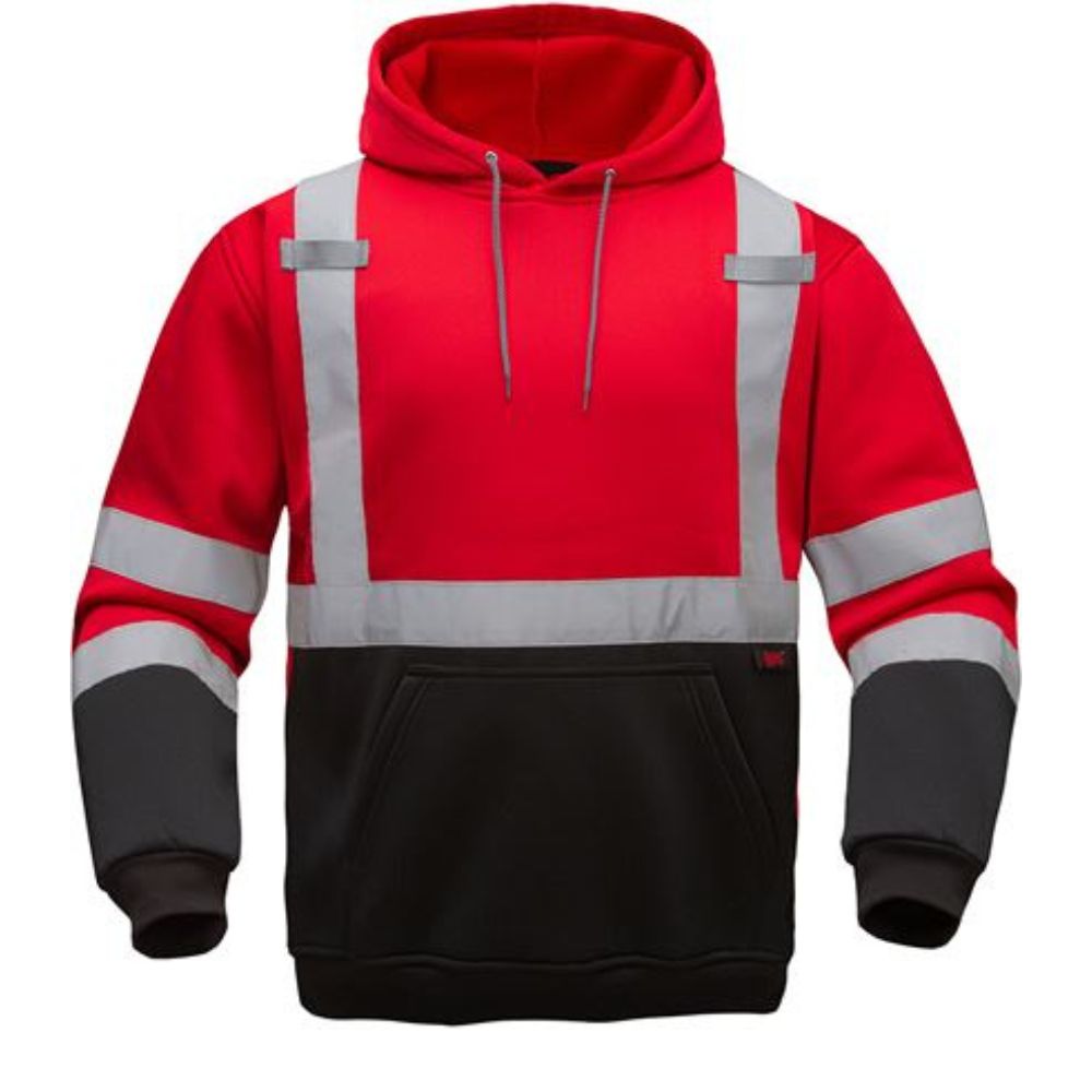GSS 7014 Red High Vis Pullover Sweatshirt - Main Image