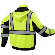 Load image into Gallery viewer, GSS 7511 – Safety Green ANSI Class 3 Sweatshirt | Back View