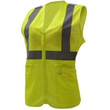 Load image into Gallery viewer, GSS 7803 - Safety Green Women's Safety Vest | Front Left View
