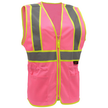 Load image into Gallery viewer, GSS 7806 - Pink Women's Safety Vest | Front Right View