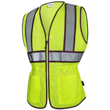 Load image into Gallery viewer, GSS 7807 - Plum Trim Women's Safety Vest | Left Front View