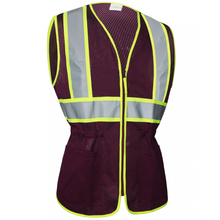 Load image into Gallery viewer, GSS 7808 - Plum Women's Safety Vest | Front Right View