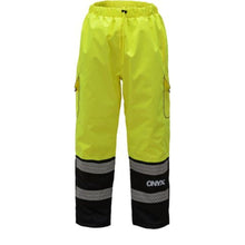 Load image into Gallery viewer, GSS 8711 – Safety Green High Visibility Rain Pants | Front View