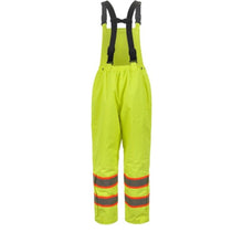 Load image into Gallery viewer, GSS FR6109 – Safety Green High Visibility Rain Pants | Back View