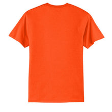 Load image into Gallery viewer, Port & Company PC55 – Safety Orange Hi-Viz Short Sleeve Shirt | Back View