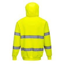 Load image into Gallery viewer, Portwest B304YER – Safety Green ANSI Class 3 Sweatshirt | Back View