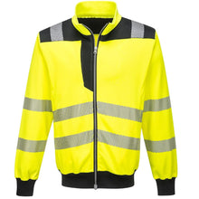 Load image into Gallery viewer, Portwest PW370 - Safety Green ANSI Class 3 Sweatshirt Front View