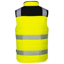 Load image into Gallery viewer, Portwest PW374YBR - Safety Green Hi-Viz Bomber Jacket | Back View