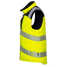 Load image into Gallery viewer, Portwest PW374YBR - Safety Green Hi-Viz Bomber Jacket | Left View