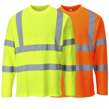 Load image into Gallery viewer, Portwest S278 - Hi-Viz Long Sleeve Shirt | Main View
