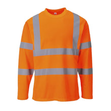 Load image into Gallery viewer, Portwest S278ORR – Safety Orange Hi-Viz Long Sleeve Shirt | Front View