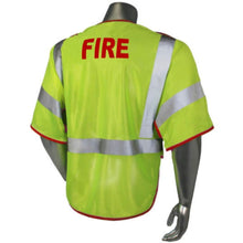 Load image into Gallery viewer, Radians LHV-PS3-DSZR-FR – Red Trim Fire Safety Vest | Back View