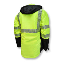 Load image into Gallery viewer, Radians SJ04-3SGR - Safety Green ANSI Class 3 Sweatshirt | Back Right View
