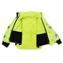 Load image into Gallery viewer, Radians SJ32-3ZGS - Safety Green ANSI Class 3 Sweatshirt | Inside View