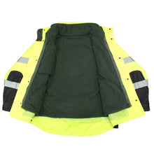 Load image into Gallery viewer, Radians SJ410B-3ZGS - Safety Green Hi-Viz Parka | Front View Open Fleece