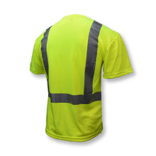 Load image into Gallery viewer, Radians ST11-2PGS - Safety Green Hi-Viz Short Sleeve Shirts | Back Right View