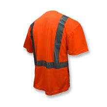 Load image into Gallery viewer, Radians ST11-2POS - Safety Orange Hi-Viz Short Sleeve Shirts | Back Right View