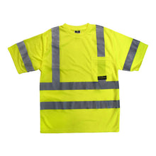 Load image into Gallery viewer, Radians ST11-3PGS - Safety Green Hi-Viz Short Sleeve Shirt | Front Flat View
