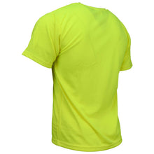 Load image into Gallery viewer, Radians ST11-NPGS - Safety Green Hi-Viz Short Sleeve Shirts | Back Left View