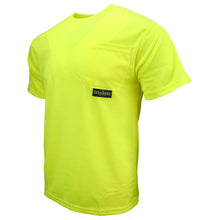 Load image into Gallery viewer, Radians ST11-NPGS - Safety Green Hi-Viz Short Sleeve Shirts | Front Left View