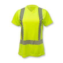 Load image into Gallery viewer, Radians ST11W-2PGS - Safety Green Hi-Viz Women's Shirt | Front View