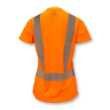 Load image into Gallery viewer, Radians ST11W-2POS - Safety Orange Hi-Viz Women's Shirt | Back View
