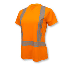 Load image into Gallery viewer, Radians ST11W-2POS - Safety Orange Hi-Viz Women's Shirt | Front Left View
