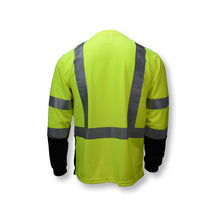 Load image into Gallery viewer, Radians ST21B-3PGS - Safety Green Hi-Viz Long Sleeve Shirts | Back View