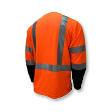 Load image into Gallery viewer, Radians ST21B-3POS - Safety Orange Hi-Viz Long Sleeve Shirts | Back Right View