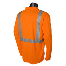 Load image into Gallery viewer, Radians ST22-2POS - Safety Orange Hi-Viz Polo Shirt | Back View