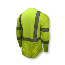 Load image into Gallery viewer, Radians ST31-3PGS - Safety Green Hi-Viz Long Sleeve Shirt | Back Right View