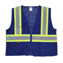Load image into Gallery viewer, Radians SV22-1ZBLM - Blue ANSI Class 1 Safety Vest | Front flat View