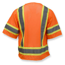 Load image into Gallery viewer, Radians SV22-3ZOM - Safety Orange ANSI Class 3 Safety Vest | Back View