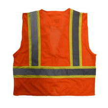 Load image into Gallery viewer, Radians SV225-2ZOM - Safety Orange ANSI Class 2 Safety Vest | Back View Flat