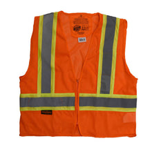 Load image into Gallery viewer, Radians SV225-2ZOM - Safety Orange ANSI Class 2 Safety Vest | Front View Flat