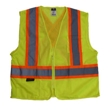 Load image into Gallery viewer, Radians SV22X-2ZGM - Safety Green ANSI Class 2 Safety Vest | Front View Flat