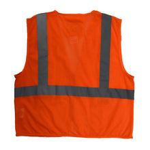Load image into Gallery viewer, Radians SV25-2ZOM - Safety Orange ANSI Class 2 Safety Vest | Back Flat View
