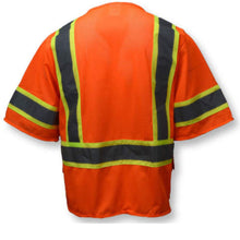 Load image into Gallery viewer, Radians SV272-3 – Safety Orange Surveyor Safety Vest | Back View
