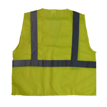 Load image into Gallery viewer, Radians SV2GM - Safety Green ANSI Class 2 Safety Vests | Back Flat View
