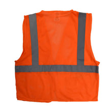 Load image into Gallery viewer, Radians SV2ZOM - Safety Orange ANSI Class 2 Safety Vests | Back Flat View
