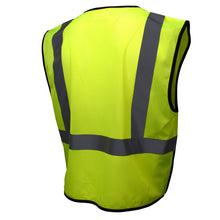 Load image into Gallery viewer, Radians SV3B-2ZGM - Safety Green ANSI Class 2 Safety Vest | Back Right View