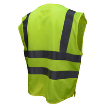 Load image into Gallery viewer, Radians SV45-2ZGM - Safety Green Breakaway Safety Vest | Back Right View