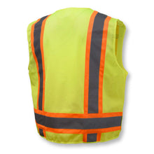 Load image into Gallery viewer, Radians SV46G - Safety Green Breakaway Safety Vest | Back Right View