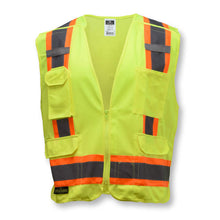 Load image into Gallery viewer, Radians SV46G - Safety Green Breakaway Safety Vest | Front View