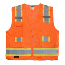 Load image into Gallery viewer, Radians SV46O - Safety Orange Breakaway Safety Vest | Front Flat View
