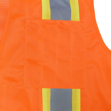Load image into Gallery viewer, Radians SV46O - Safety Orange Breakaway Safety Vest | Left Pocket View